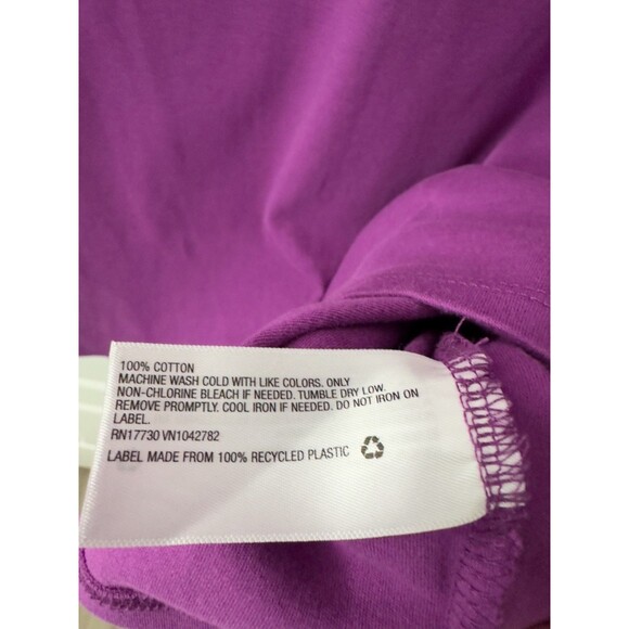 Ava & Viv Womens Plus Size TShirt Dress Short Sleeve Orchid Sz 1X Stretchy - Picture 5 of 6